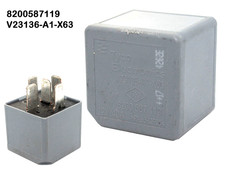8200587119 Renault Vauxhall (08-18) 5-Pin 12V 40A Grey Relay Tyco V23136-A1-X63