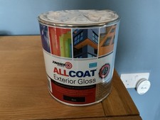 Zinsser Allcoat Exterior Water based Black Gloss 1lit