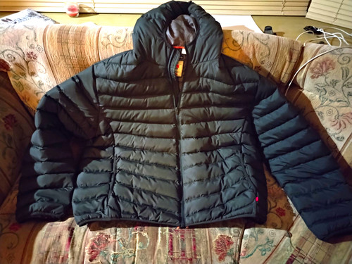 Mens puffer jacket black - black., 4xl