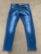 Men’s Police 883 Cassady Jeans Size 34 R W34" L32" Stretch Button Fly