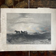 SEASCAPES. Morning on the Sea Coast c1870 old antique vintage print picture