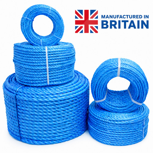 Blue polypropylene rope heavy - blue, rope,