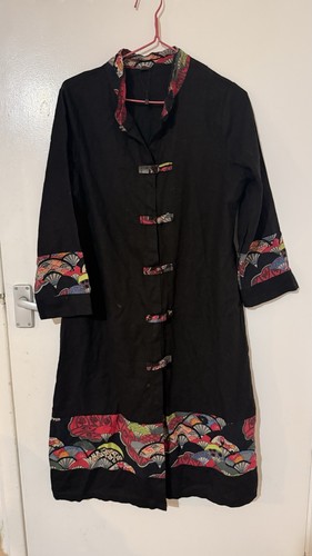 Vintage black long cotton - black,