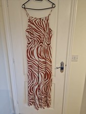 Papaya Cream And Brown Zebra