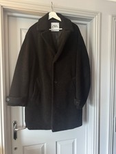 Zara Men’s Black Teddy Coat