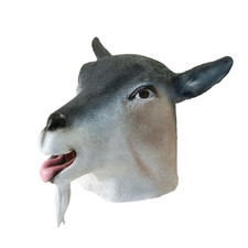 Mens Goat Mask Latex Antelope