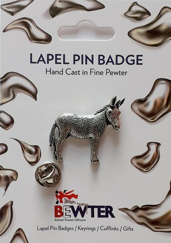 English pewter donkey - pewter,, donkey,