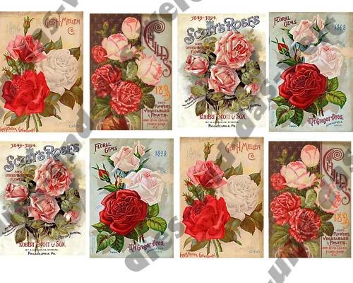 Vintage roses bouquet iron - vintage,