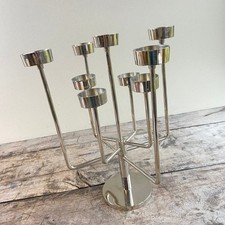 HABITAT Silver Metal KLEIN 9-Arm Articulated Candelabra/Tea Light Candle Holder