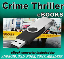 4,000 Books on USB Classic Crime Thriller eBooks Mobi + converter 4 all Formats