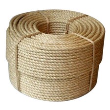 100m Coil of 6mm Natural Pure