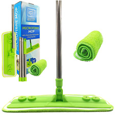 Laminate Floor Mop with Washable Microfibre Cleaning Pad Tile Wood Kitchen 