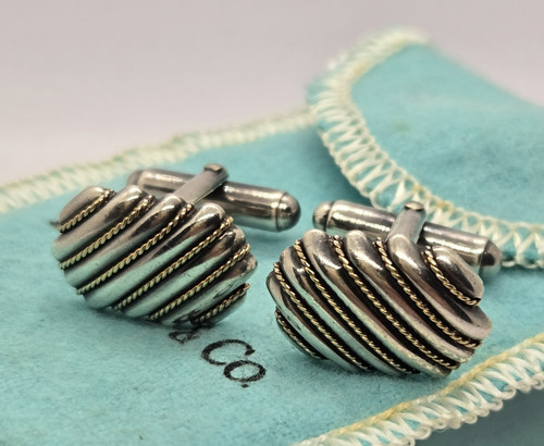 Tiffany vintage cufflinks - tiffany, &