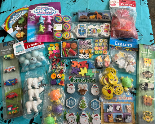 Erasers wholesale job lot - erasers,