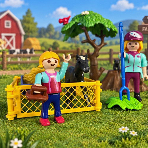 Playmobil foal paddock farm - playmobil,