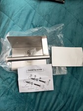 Wall-Mounted Toilet Roll Holder – Bathroom Shelf with Mobile Phone Stand