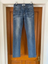 Acne Hex Clone Jeans Size 24/32 W24 L32 Blue Straight Leg Cotton Stretch Studios