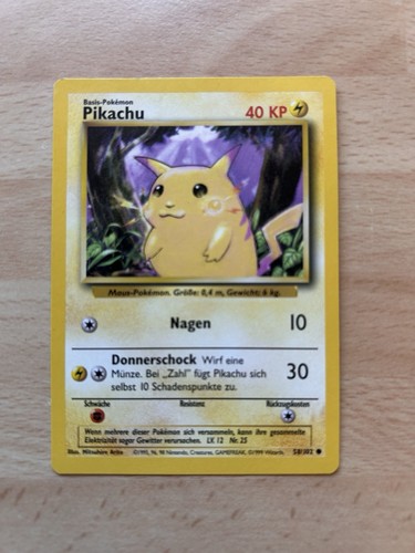 Pokémon tcg pikachu - tcg, 1995