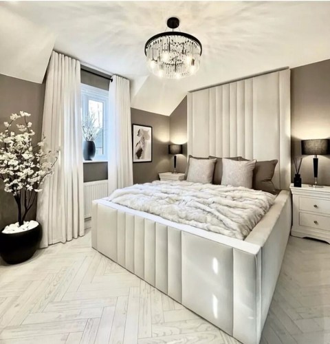 Luxury high headboard velvet - headboard,