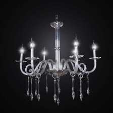 Crystal Chandelier with 6