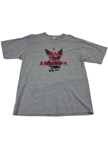 Vintage playboy grey graphic - grey,