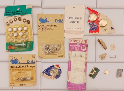 Vtg sewing notions bits - notions,