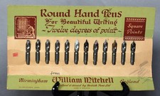 Set of 12 dip pen nibs from the 1950's, by British Pens Ltd.