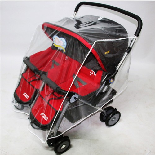 Twin stroller rain cover - twin,
