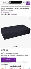 Black Foldable Mattress Small