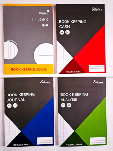 Silvine accounts book - accounts,