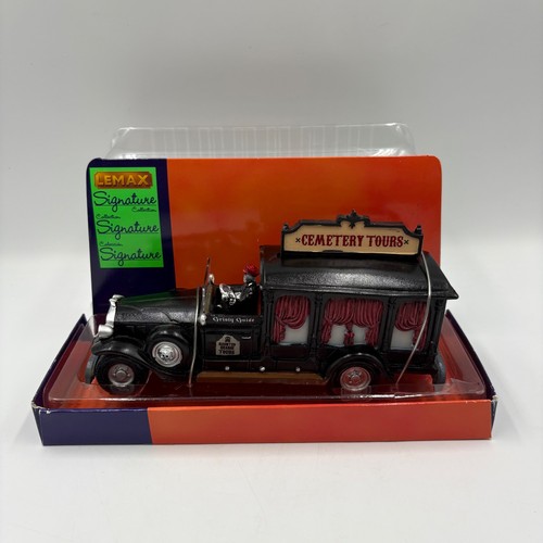 Lemax cemetery tours hearse - lemax,