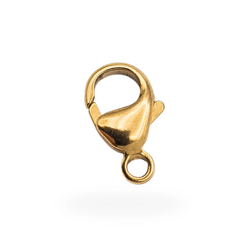 9ct yellow gold lobster clasp - gold,