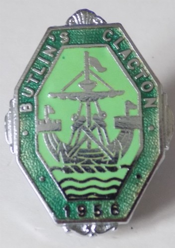 Butlins badge clacton - badge,,