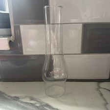 Vintage oil lamp glass funnel - glass,