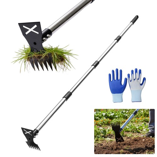 Weed remover tool with - 2-in-1,
