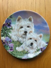 Royal Worcester - Westie Display Plate (Mother's Love) Used