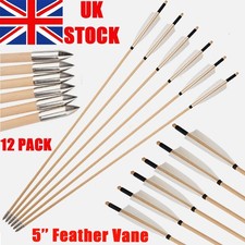 12pcs 30" Wooden Arrows