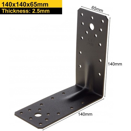 Black reinforced angle - angle, bracket