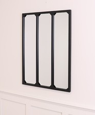 Select Mirrors Rochester Industrial Window Wall Mirror 60x80cm Black
