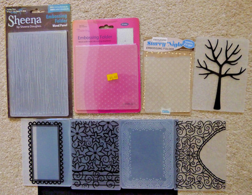 Different embossing folders - embossing,