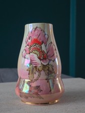 Royal Winton Grimwades Vase - Pink and Red Flower (approx. 11.5cm tall)