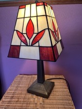 Beautiful Tiffany Table Lamp With Solid Brass Base