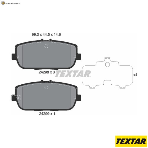 Brake pad set disc brake