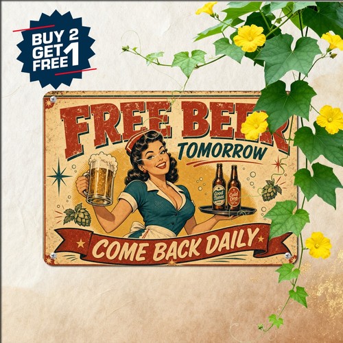 Funny free beer - funny, sign