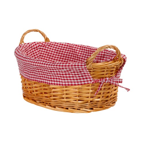 Wicker basket with liner - wicker,