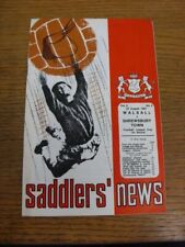 22/08/1967 Walsall v