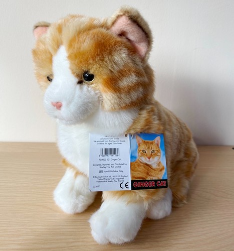 Ginger cat hand made plush - cat,