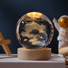 Crystal ball night light - crystal,