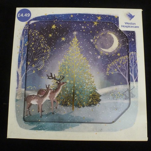 Charity christmas card - card, moonlit
