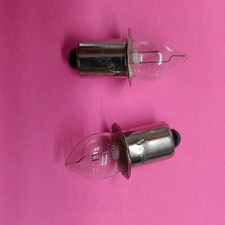 6v TORCH BULB - PUSH FIT 0.5a PACK OF 2